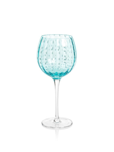 Ombré Wine Glass, Blue & Pink — JOHNNIE Q