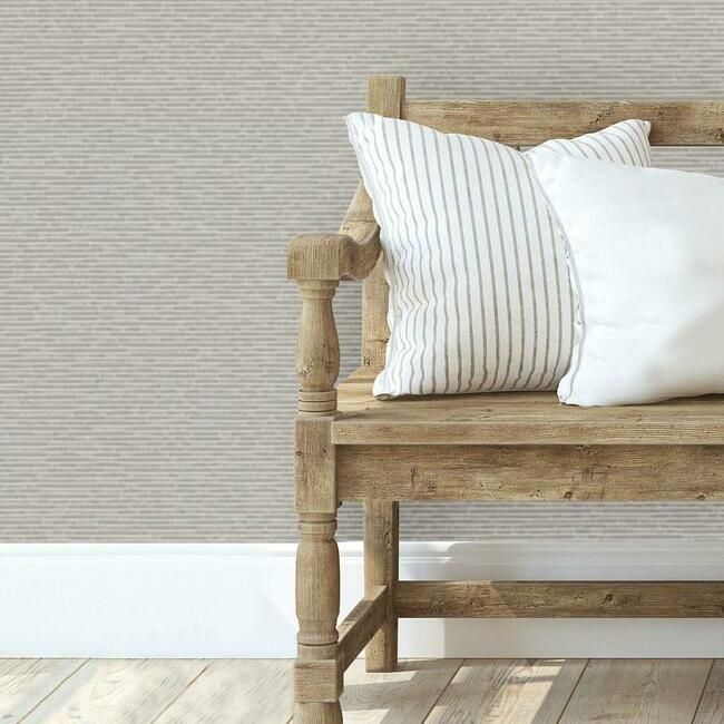 Ashlar Wallpaper in Pressed-Linen from the Quietwall Textiles Collection