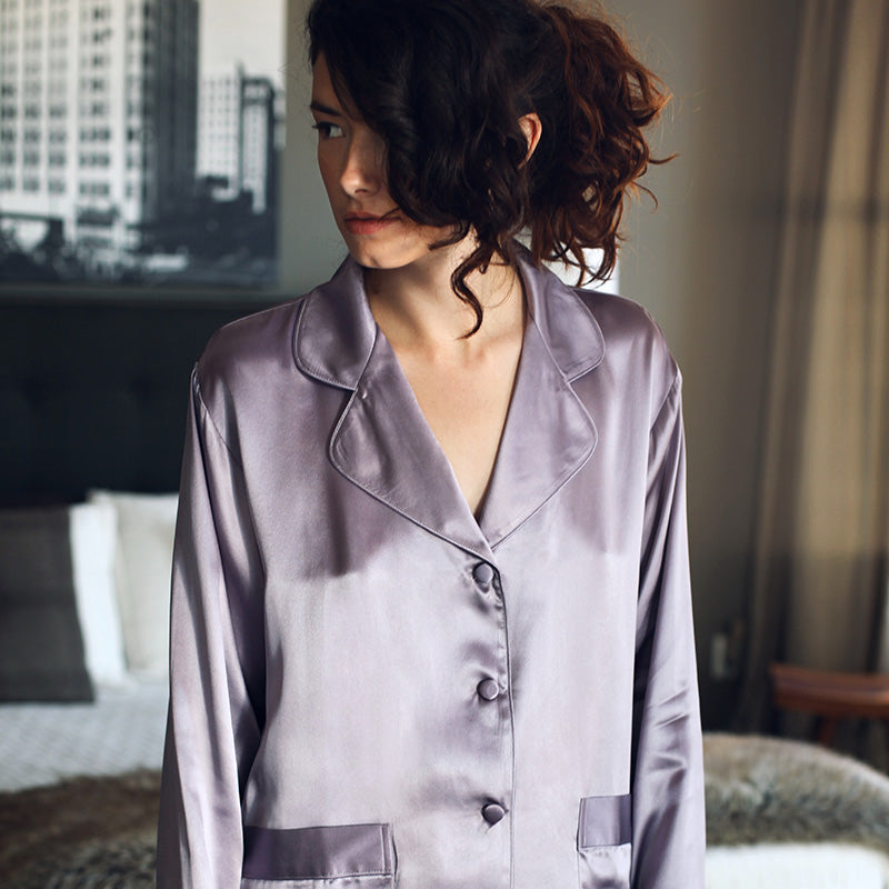 Ashley Classic Silk Pajama Set design by Kumi Kookoon