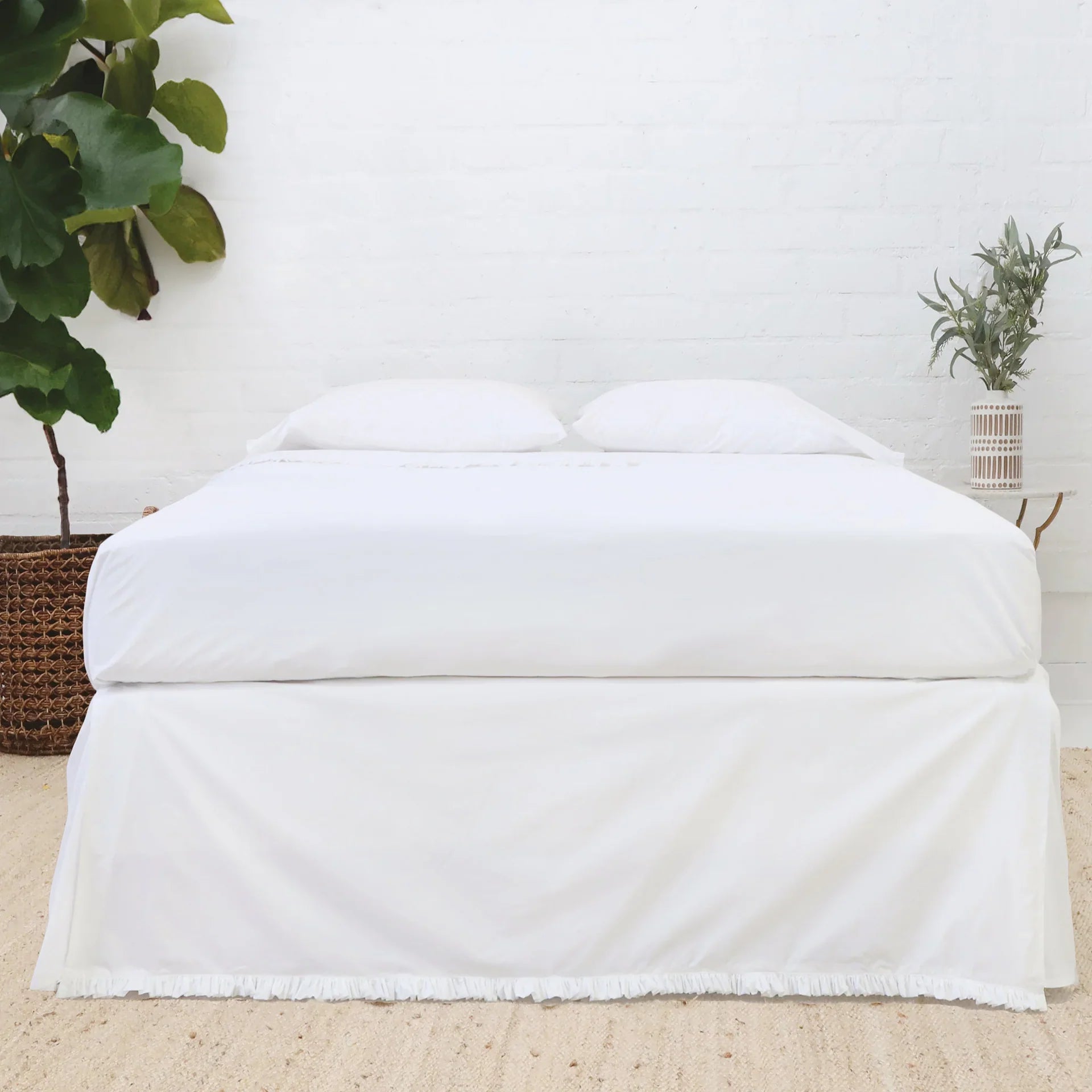 Audrey Cotton Percale Bedskirt