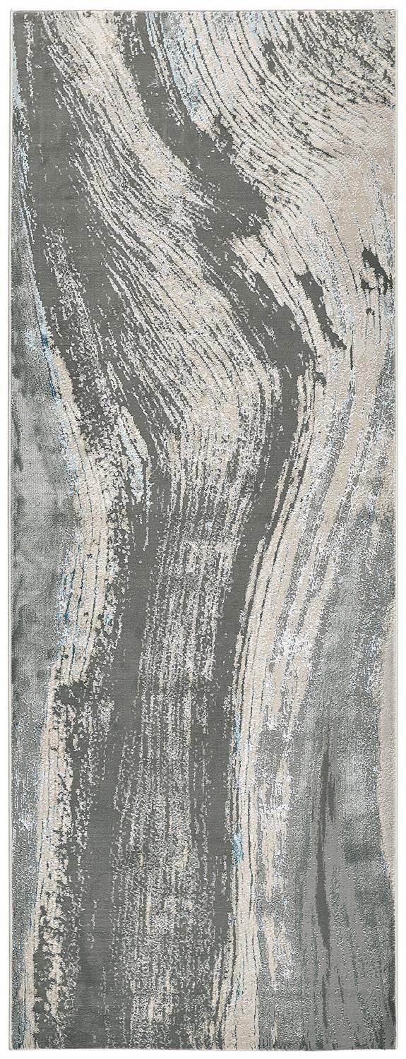 Aurelian Silver and Teal Rug by BD Fine