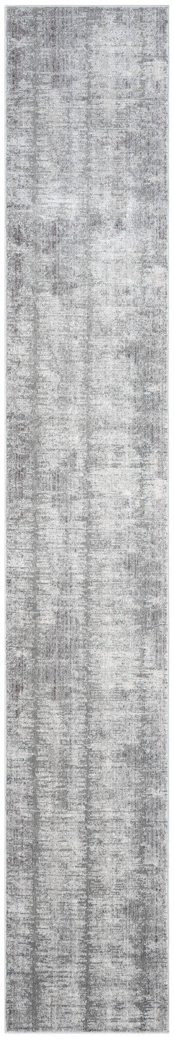 Abstract Hues Grey White Modern Rug