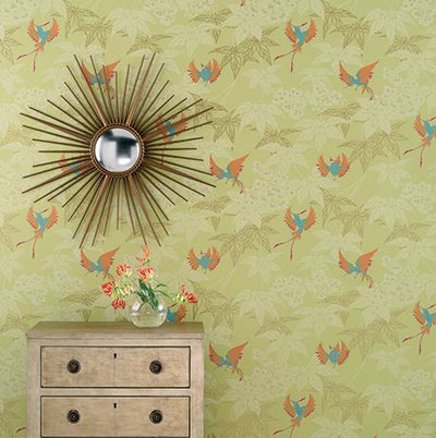 product image for Grove Garden Wallpaper in Lemon-Lime by Osborne & Little 49