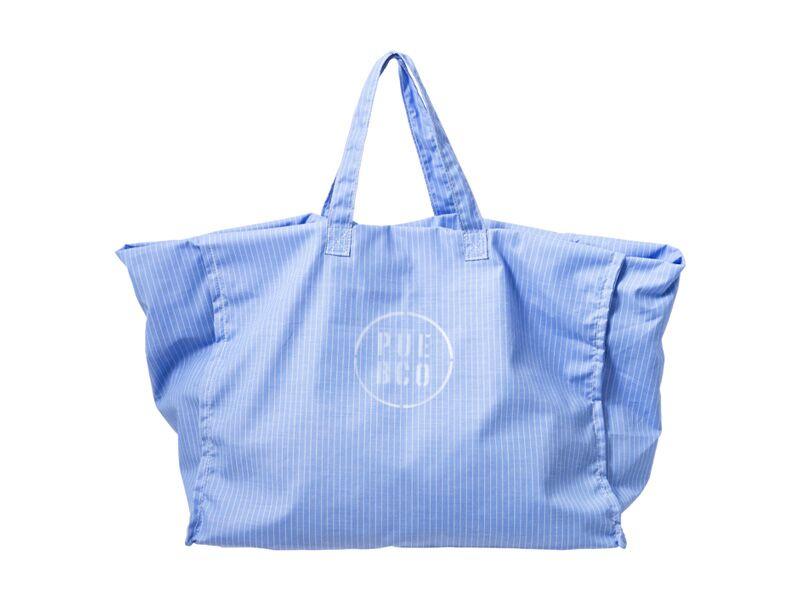 Shirt Fabric Bag Light Blue Burke Decor