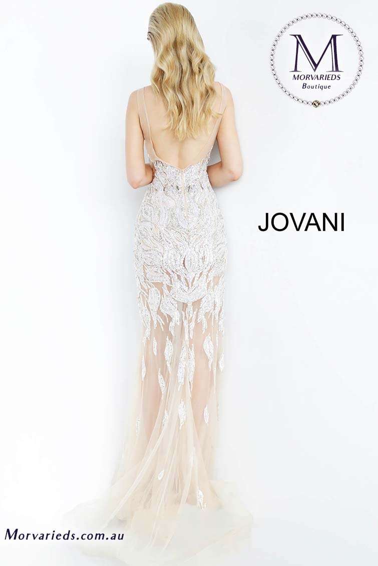 Jovani 39739 Off The Shoulder Scuba Evening Dress