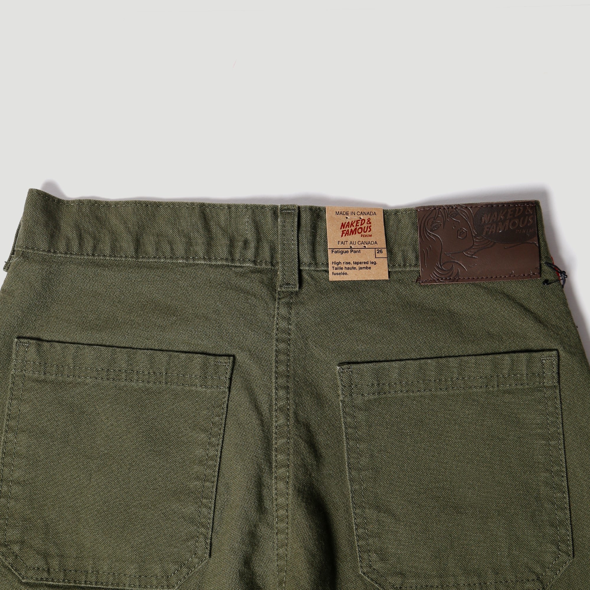 Naked & Famous - Work Pant - Green Canvas– Dutil Denim