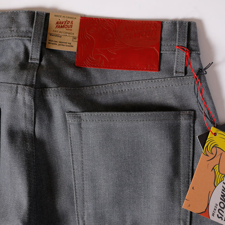 naked and famous grey selvedge