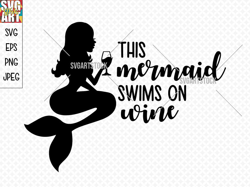 Free Free 238 Mermaid Wine Svg SVG PNG EPS DXF File