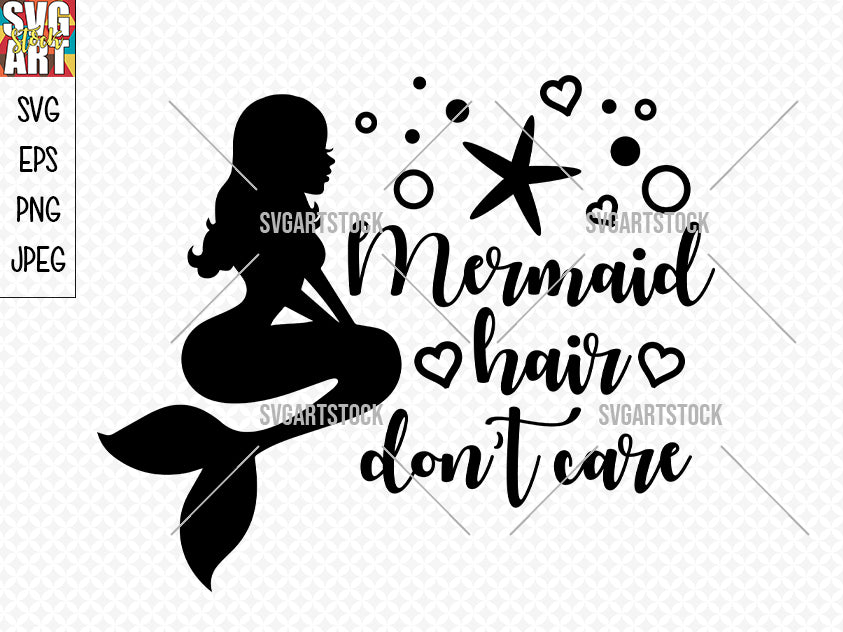 Free Free 104 Mermaid Silhouette Mermaid Hair Svg SVG PNG EPS DXF File