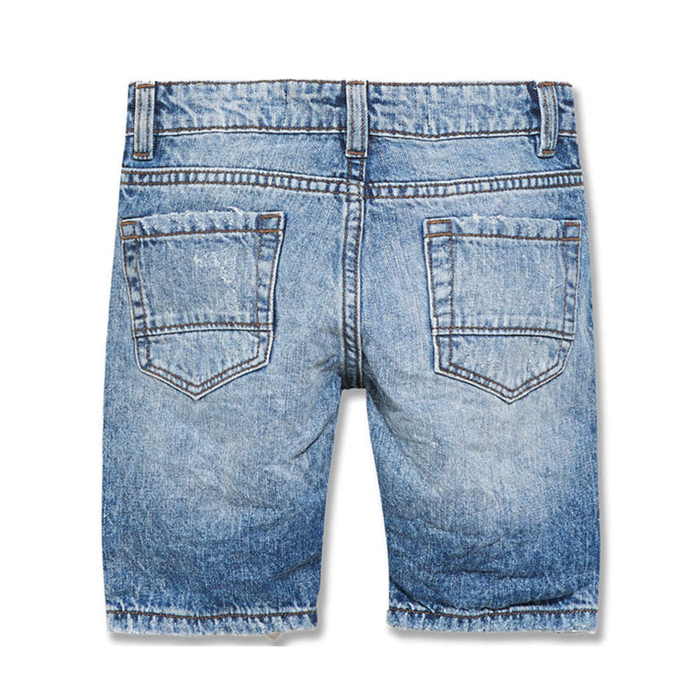 Jordan Craig Clothing Brand Kids Ironbound Denim Shorts (Medium Blue)