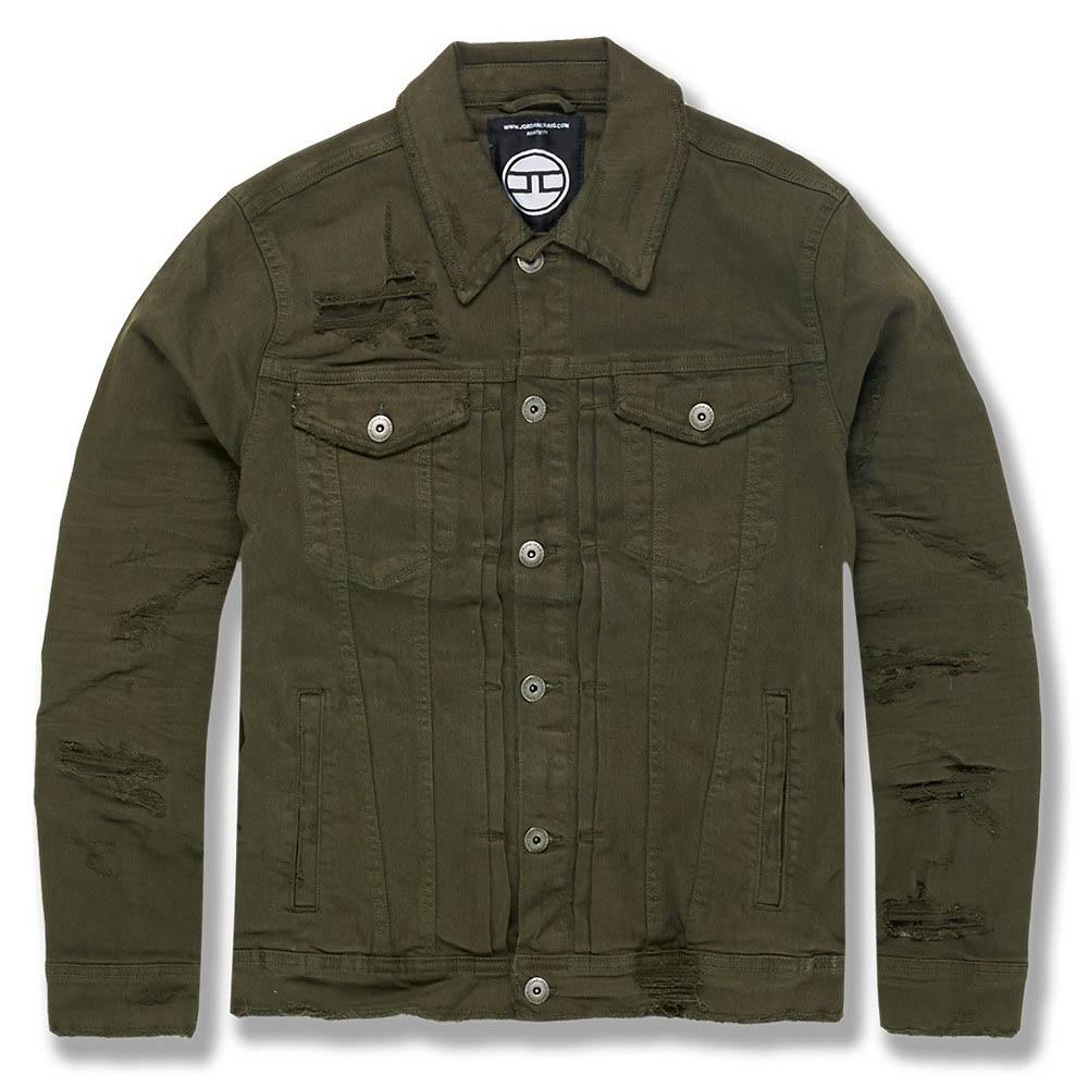 Jordan Craig Men Tribeca Twill Trucker Jacket (Army Green)