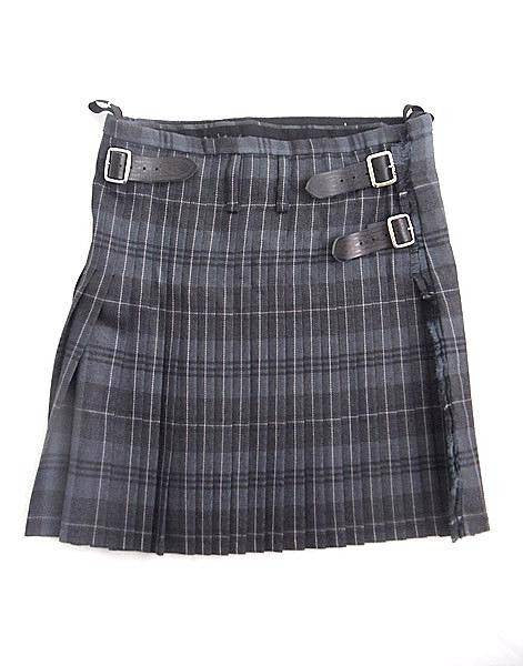 grey granite tartan kilt