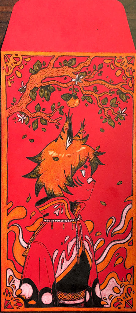 Amanda Castillo "Under The Citrus Tree" for the Red Envelope Show at Spoke Art Gallery