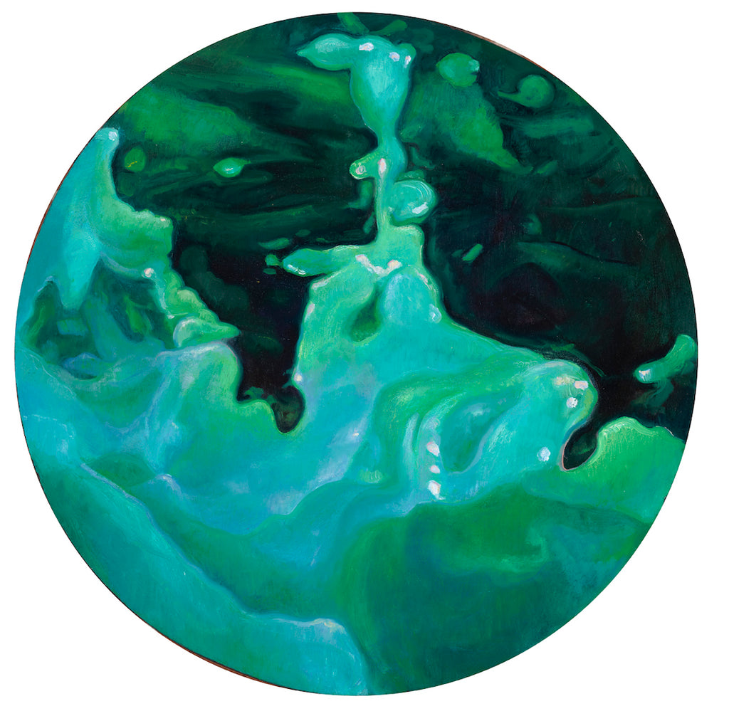 David Molesky Micro in Green Tondo 2021 Spoke Art