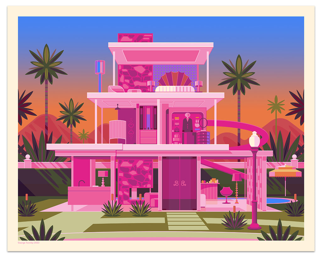 George Townley Barbie Dreamhouse limited edition print