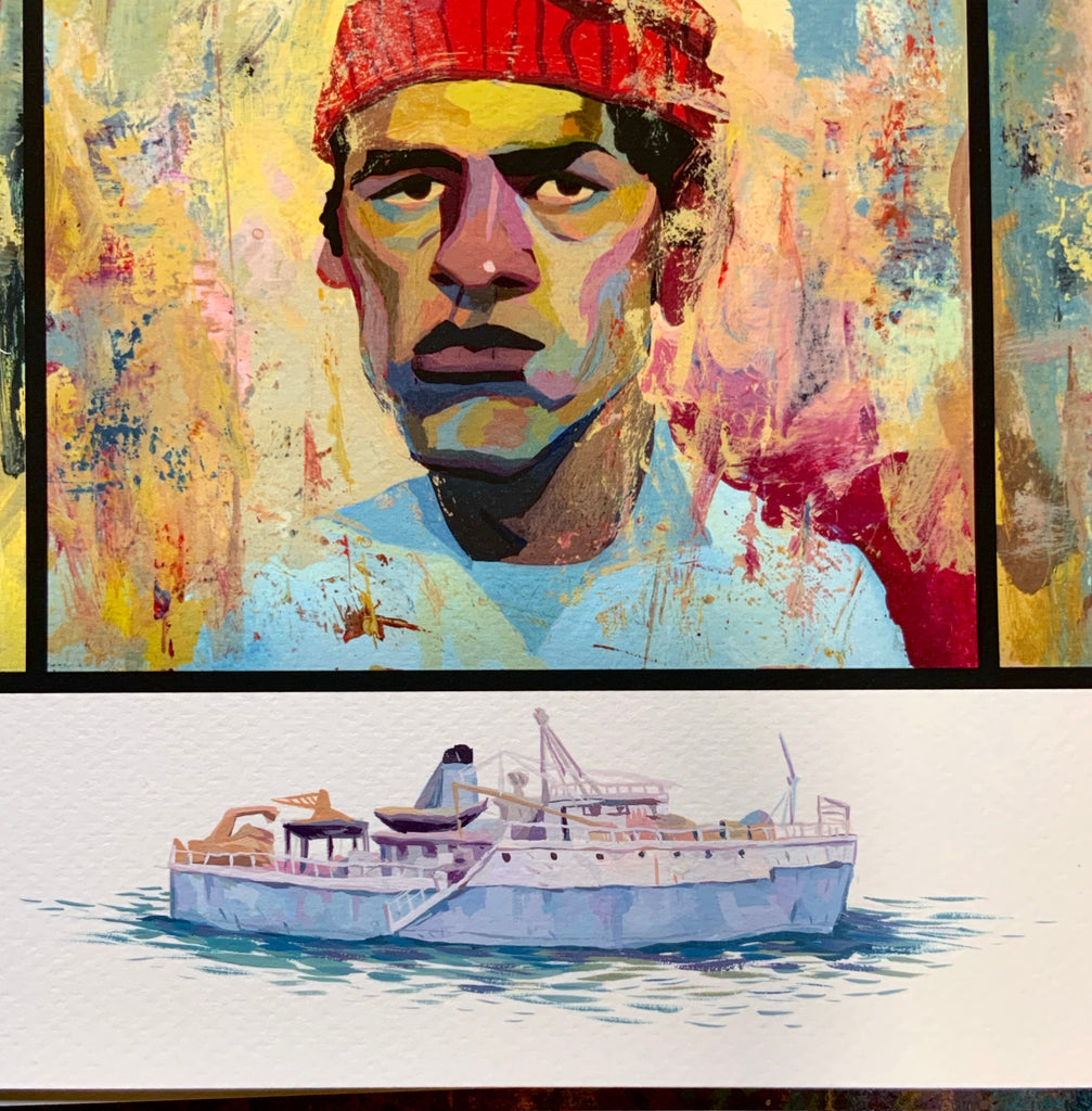 Rich Pellegrino The Life Aquatic with Steve Zissou timed edition object remarque Wes Anderson print