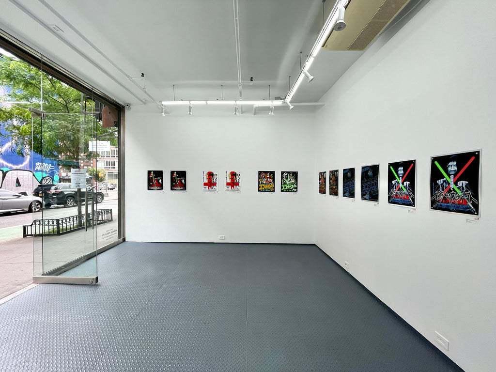 Installation view of Rucking Fotten art exhibition at Spoke Art Gallery.