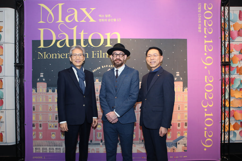 Max Dalton at the opening of Moments In Film in Seoul, South Korea