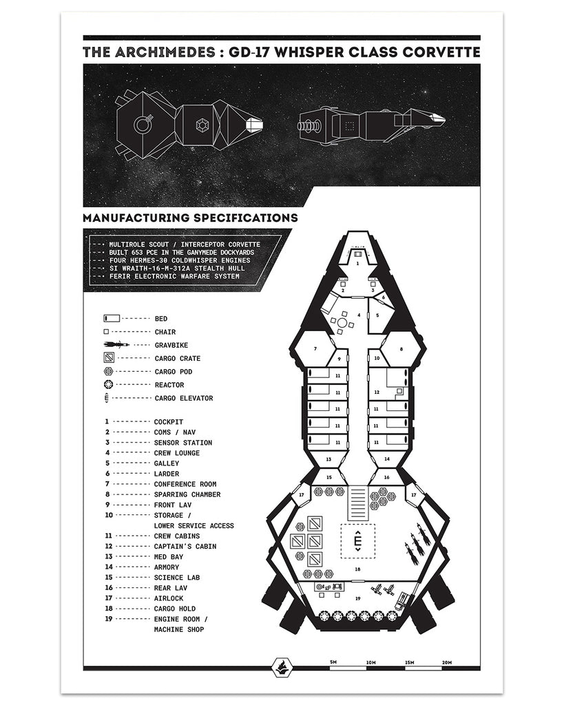 Lit Escalates x Pierce Brown Archimedes limited edition print