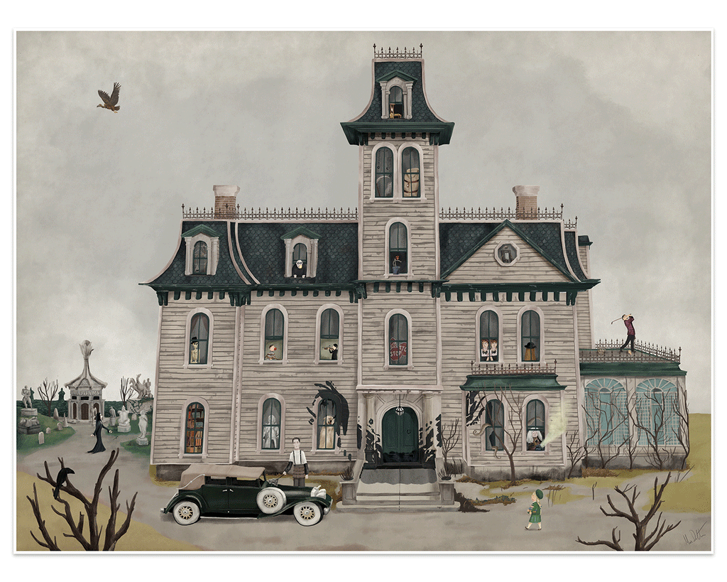 Max Dalton "Addams Family" print regular and variant gif