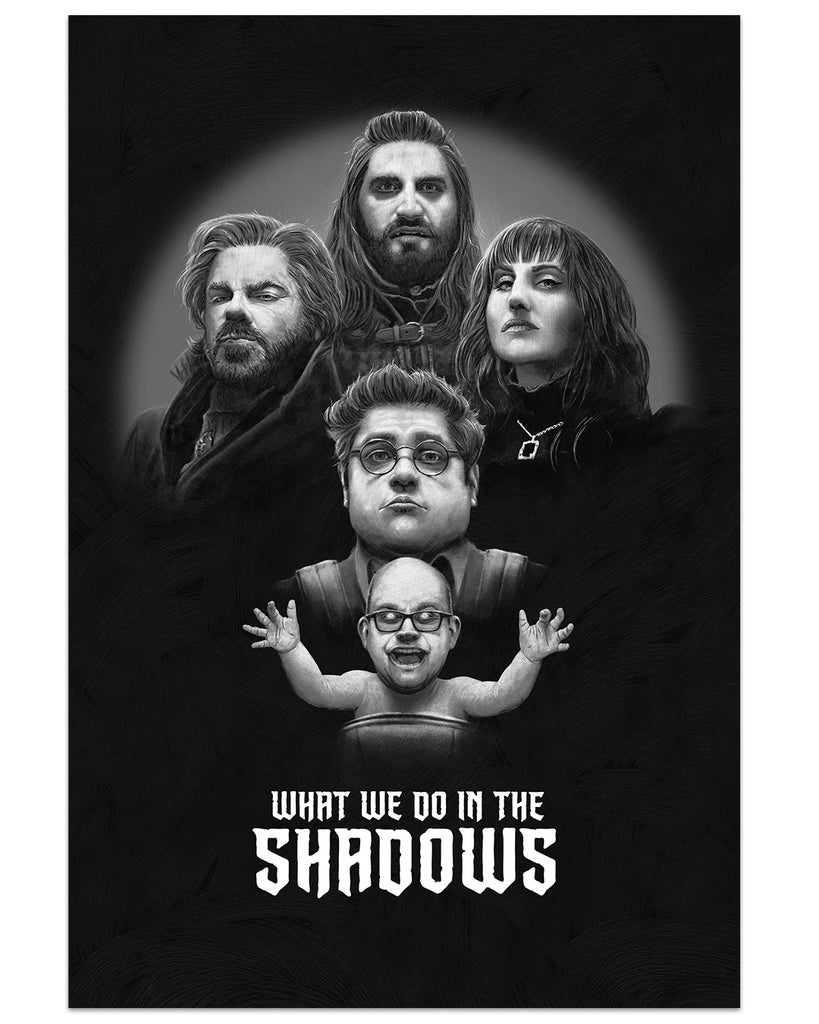 Neil Davies What We Do in the Shadows screen print