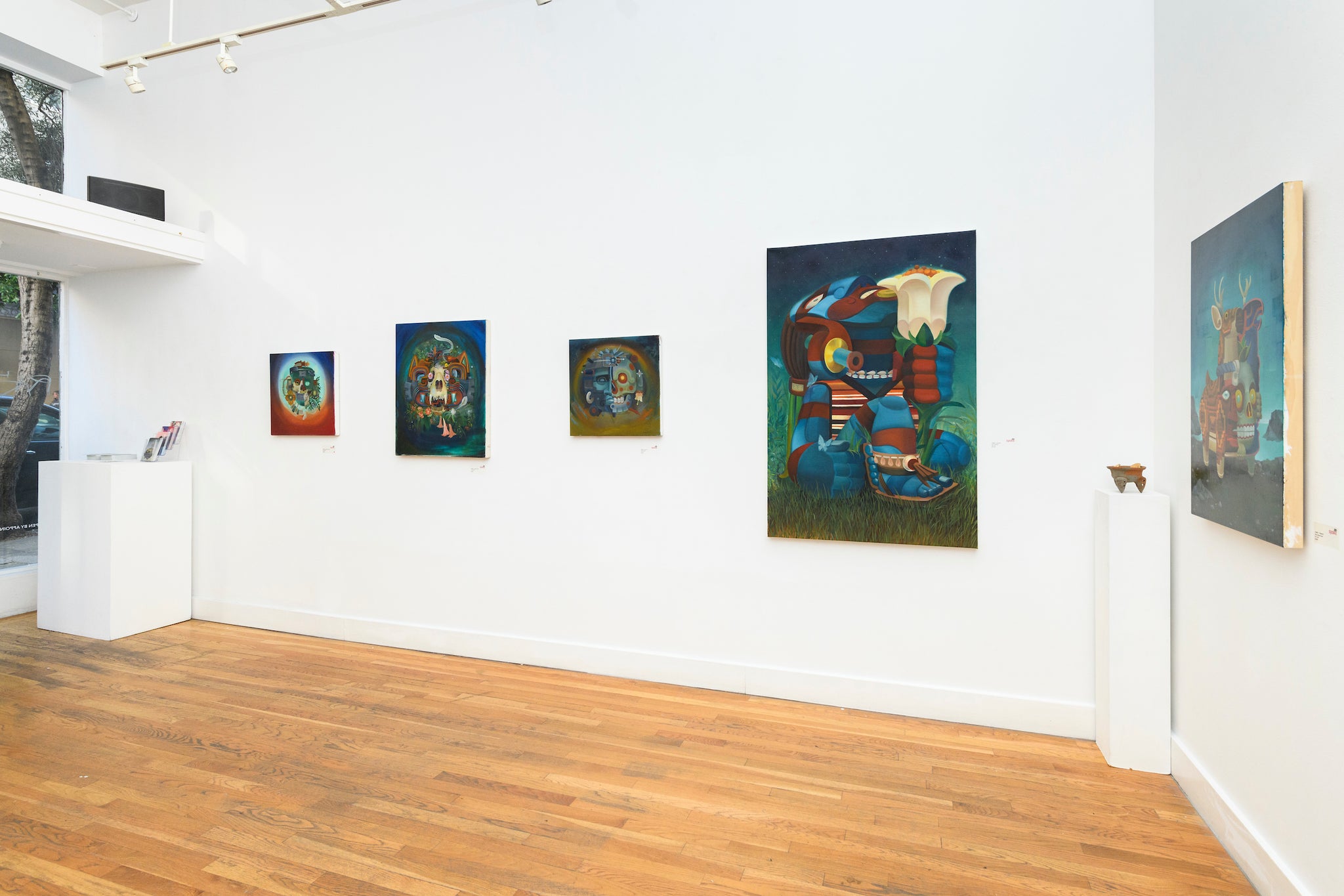 photo of spoke art gallery installation of artwork