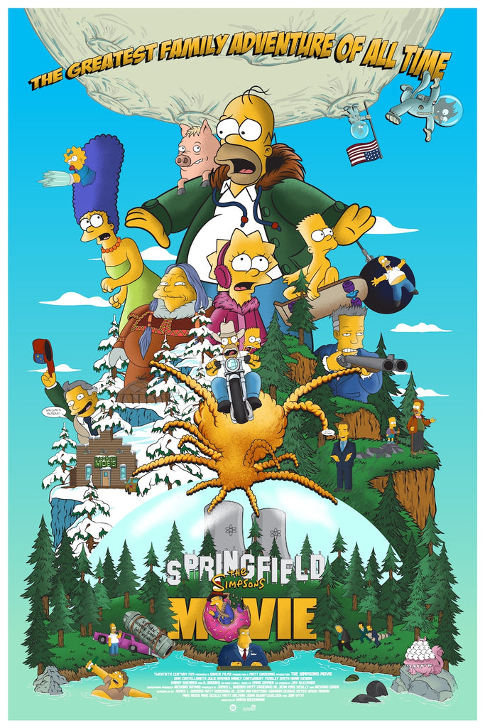 Germain Barthelemy The Simpsons Movie art print NYCC poster