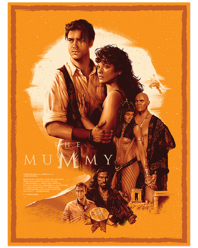 Tracie Ching "The Mummy" regular and variant screen prints
