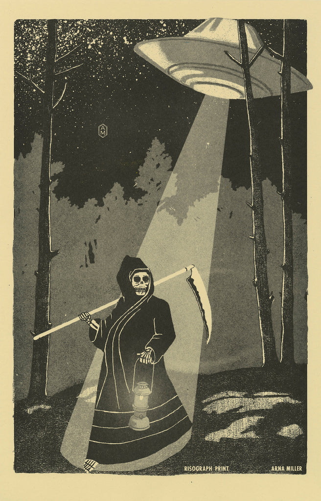 Arna Miller Midnight Stroll grim reaper abduction ufo woods