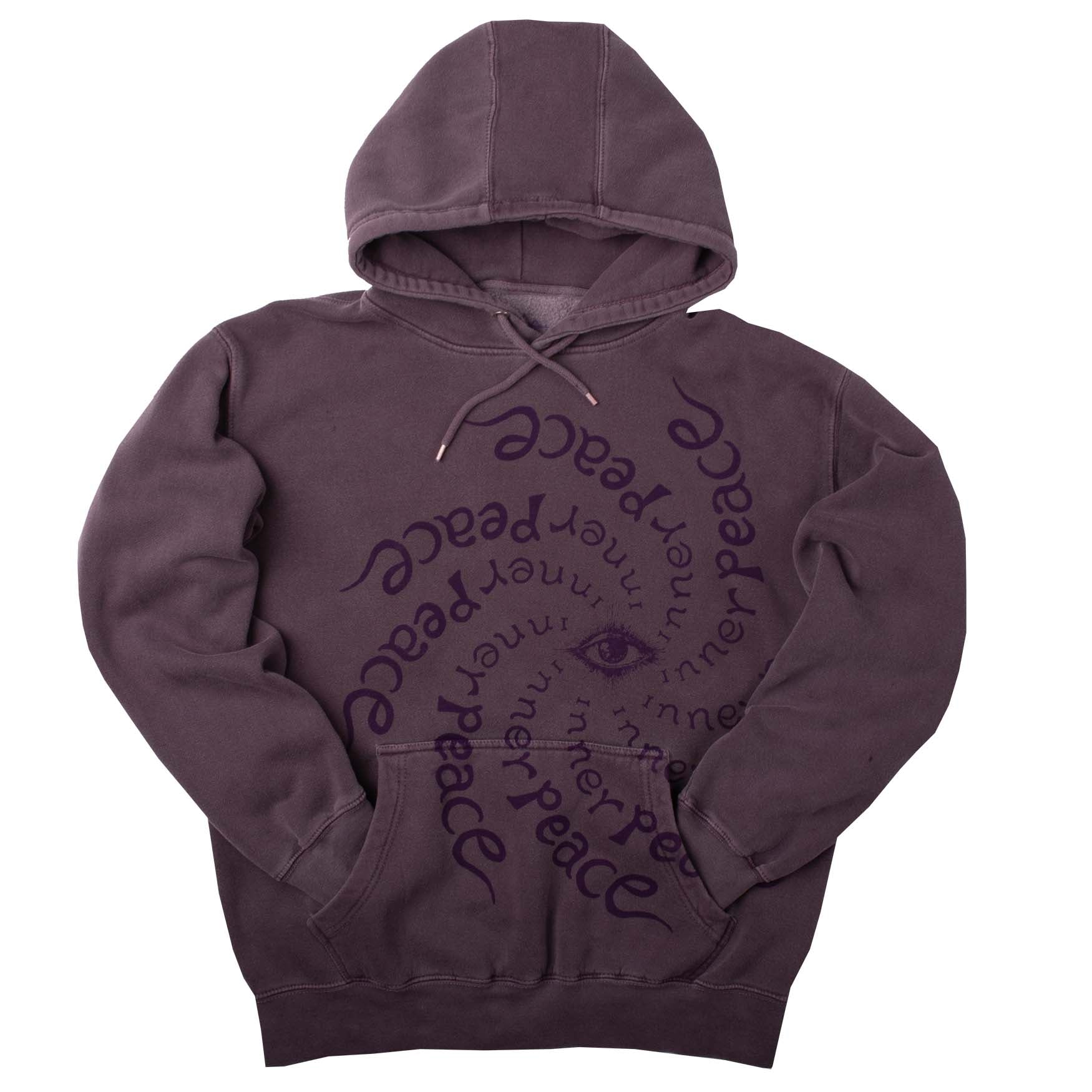 Inner Peace Garment Dyed Vintage Style Hoodie Sweatshirt - Altru Apparel product image