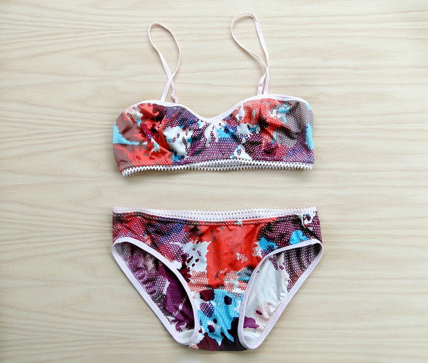 Telusu Sexy Women's Mulberry Silk Bra Underwear Wirefree Triangle
