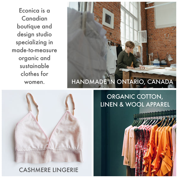 ECONICA | organic clothing and lingerie made in Canada | Canadian made women's clothing and underwear