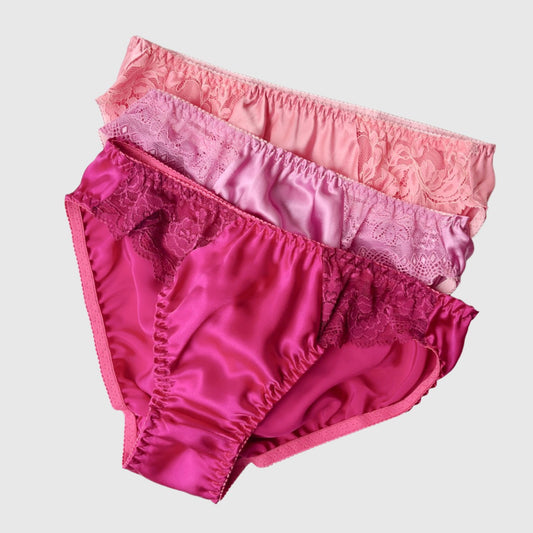 High waist cotton lace panty brief women's