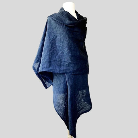 Elevate your wardrobe with the timeless elegance of a linen shawl. Made from the finest natural linen, these shawls are not only stylish, but also incredibly soft and lightweight. 