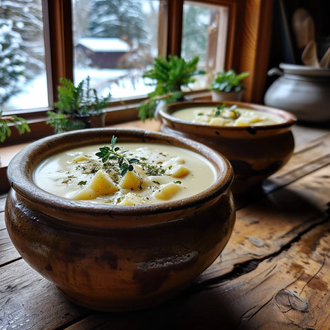 easy potato soup recipe | Winter comfort food
