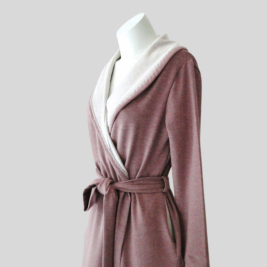 Long bathrobe for women  Made in Canada organic bathrobes