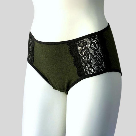 Womens Bikini Underwear Knit Breathable Double Belt Mid Waist Briefs Womens Underwear  Lot 20 Pair (Green, M) : : Clothing, Shoes & Accessories