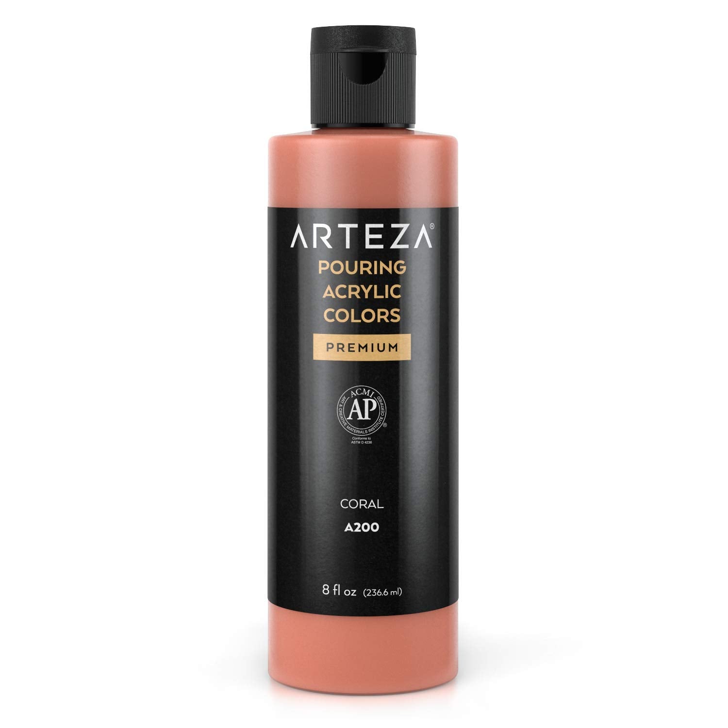 Arteza Pouring Acrylic Paint, 8oz Bottle - A200 Coral