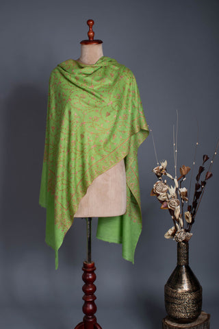 Sheen Green Pashmina Scarf