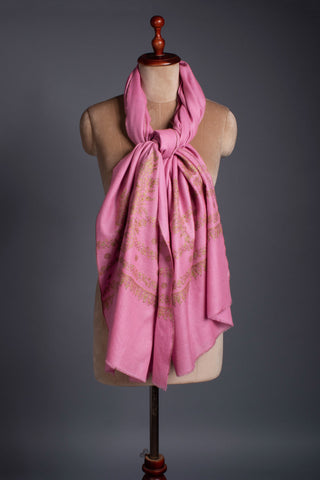 bubblegum pink pashmina shawl