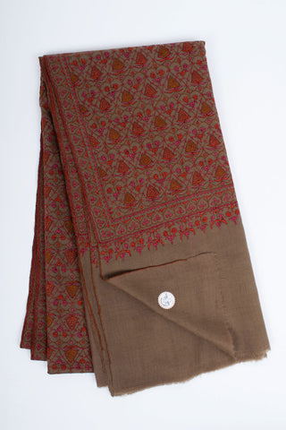 gi certified sozni embroidered shawl