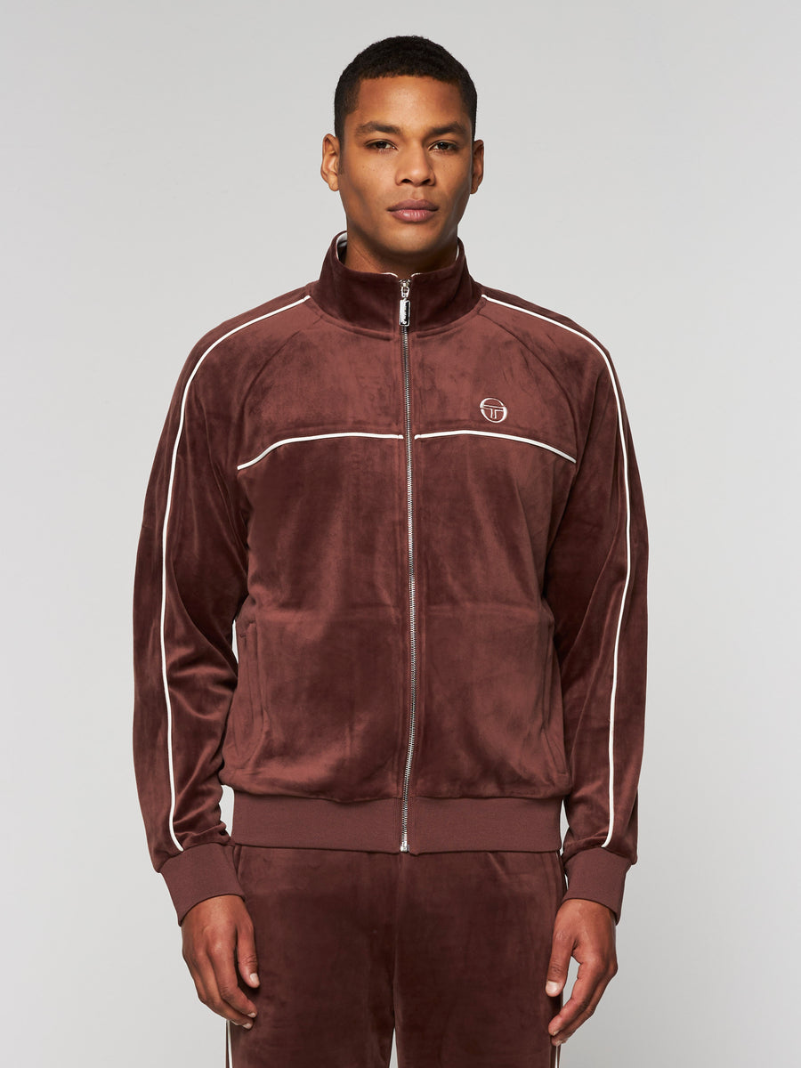 Sovana Velour Track Jacket- Sleet – Sergio Tacchini