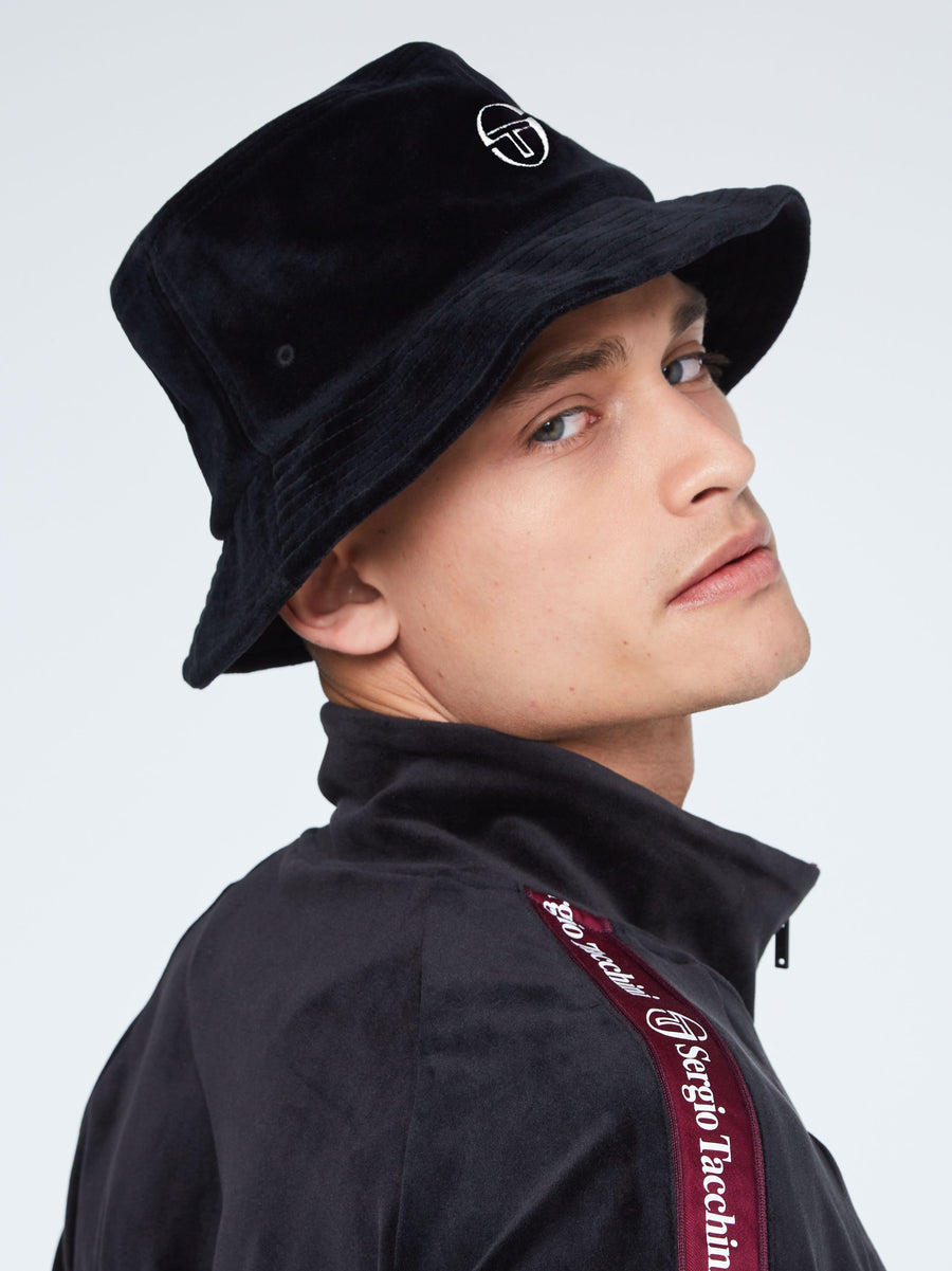 Velour Bucket Hat- Tacchini – Sergio Vallarta Blue