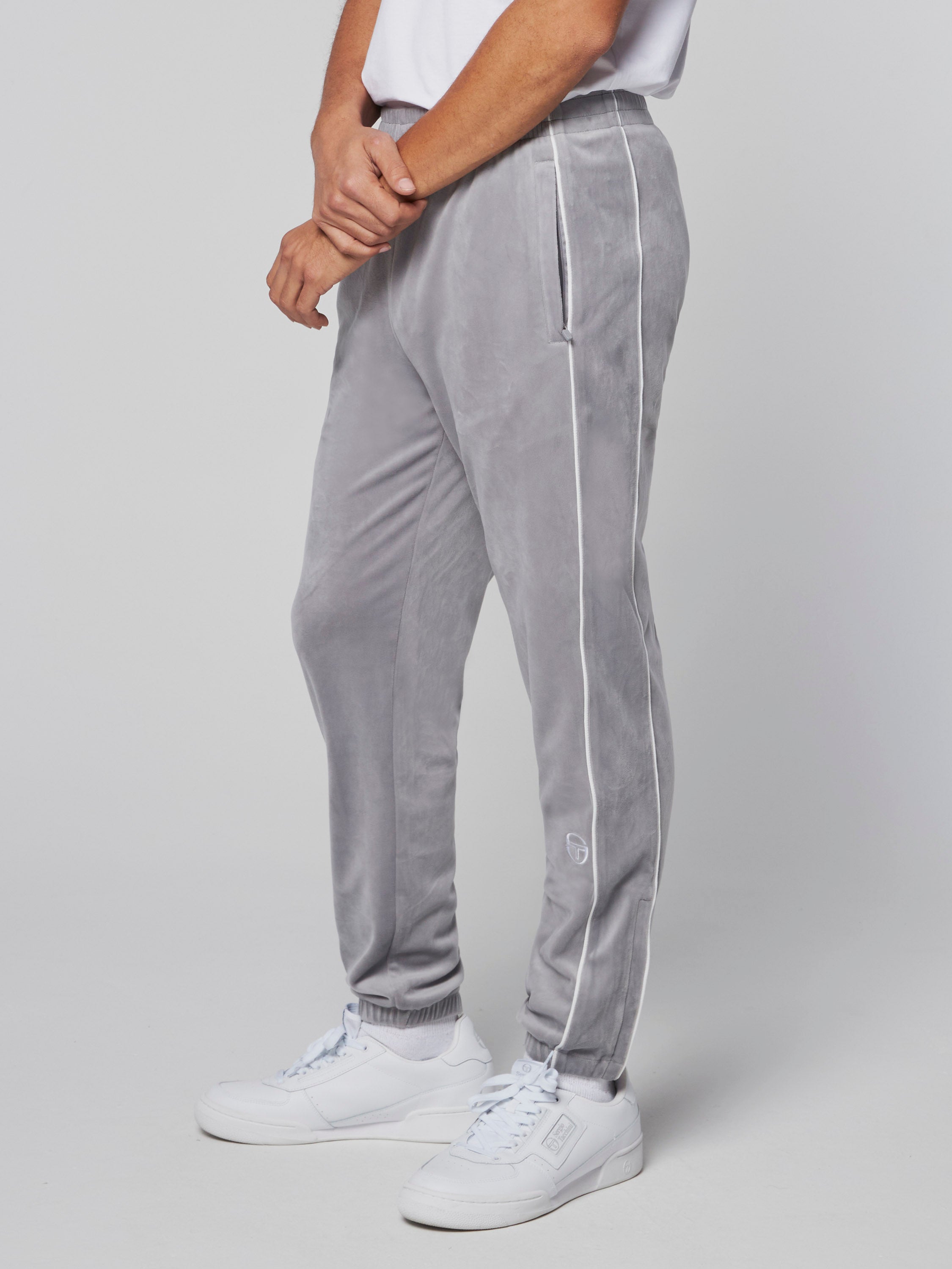 Theo & Spence Velour Tapered Ankle Jogger Pants 