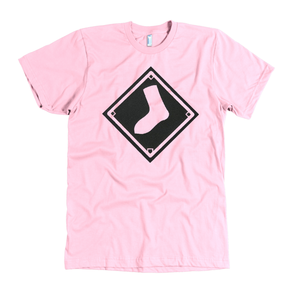 pink white sox shirt