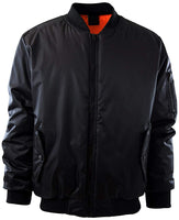 thick black bomber jacket