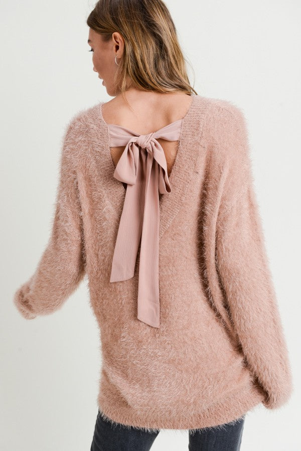 tie back sweater