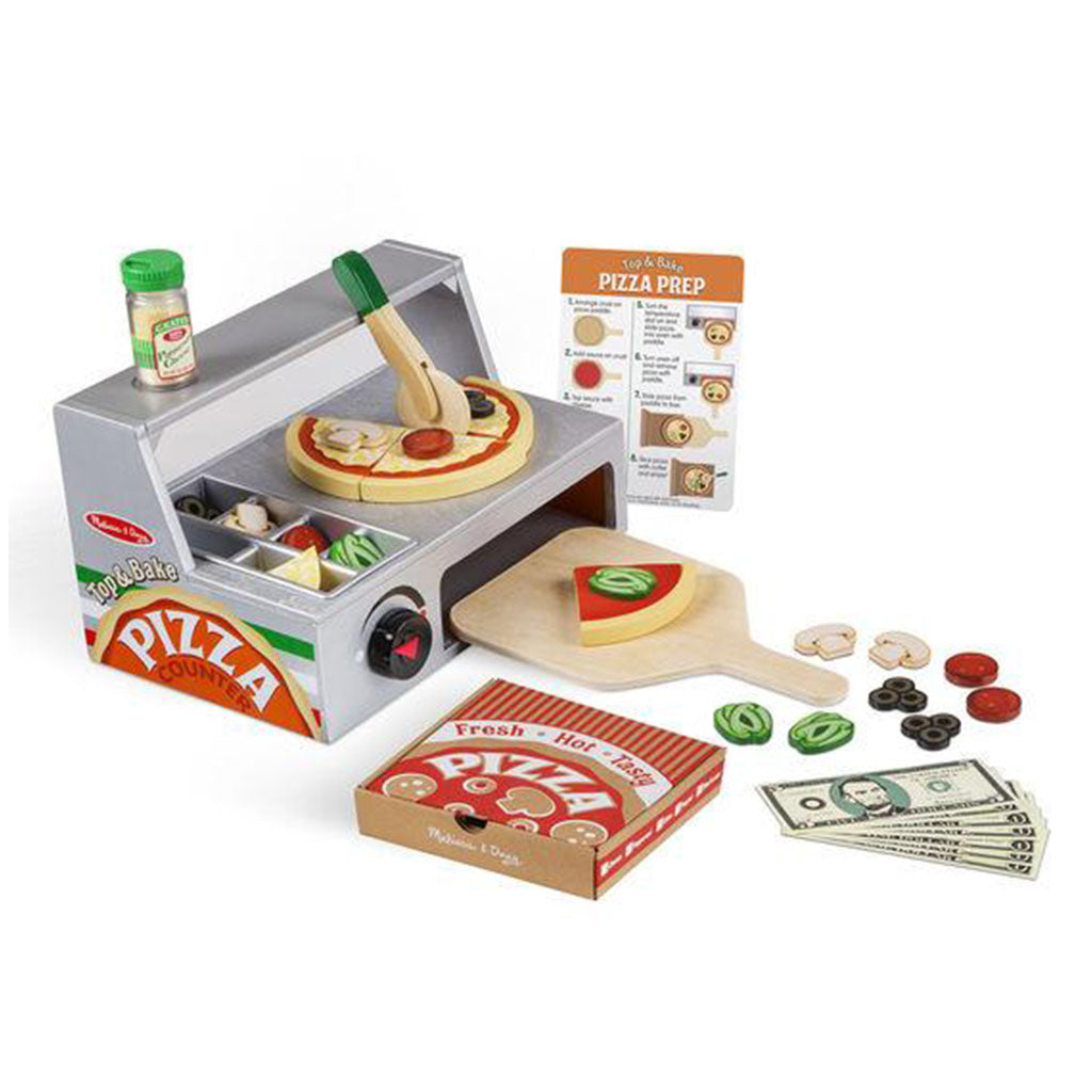 The Teachers' Lounge®  Pizza Party - Wooden Play Food Set