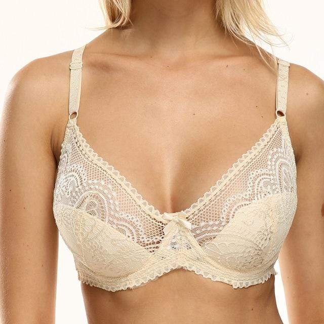 HERS BY HERMAN WOMENS LACE PUSH UP BRA AND BOY SHORT SET SEXY LINGERIE  ANTOINETTE SET,Beige,36D/L at  Women's Clothing store