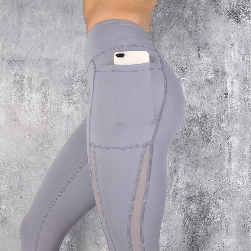 Super Quality High Waist Sports Stretch Fabric Tight Leggings with